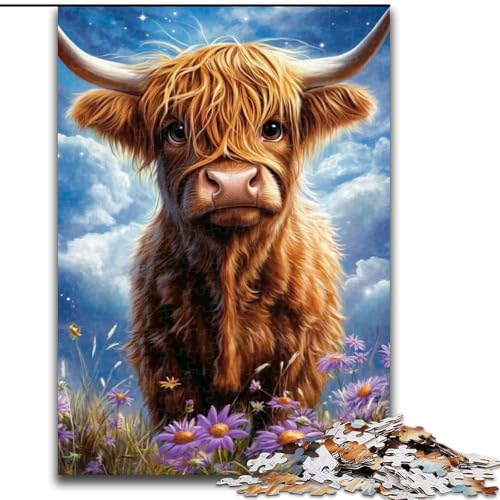 1000-teiliges Puzzle für Erwachsene, Yak-Puzzle, pädagogisches Denkspiel, künstlerische Heim- und Bürodekoration, ab 14 Jahren, 50x75cm 1000-teiliges Puzzle für Erwachsene, Yak-Puzzle, pädagogisches Denkspiel, künstlerische Heim- und Bürodekoration, ab 14 Jahren, 50x75cm von KAEUVBAOP