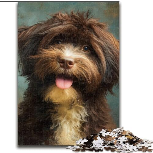 1000-teiliges Puzzle für Erwachsene, lächelnder Hund, pädagogisches Denkspiel, künstlerische Heim- und Bürodekoration, ab 14 Jahren, 50x75cm 1000-teiliges Puzzle für Erwachsene, lächelnder Hund, pädagogisches Denkspiel, künstlerische Heim- und Bürodekoration, ab 14 Jahren, 50x75cm von KAEUVBAOP
