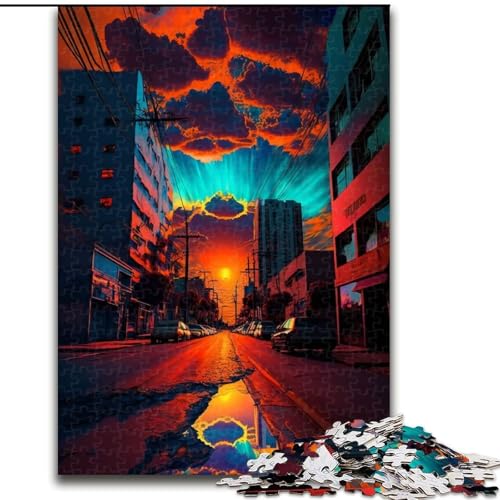 1000-teiliges Puzzle für Erwachsene, psychedelisch, aus Holz, EIN tolles Geschenk für Familienspaß, 50x75cm, für Teenager und Familienspaß von KAEUVBAOP