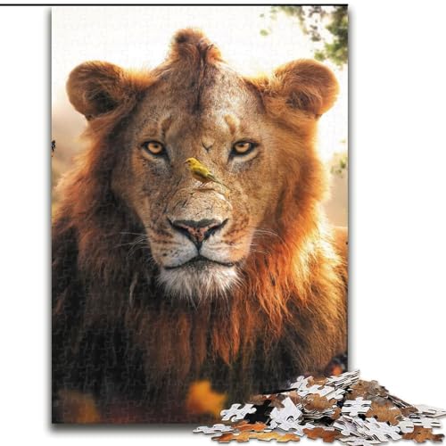 1000-teiliges Puzzle für Erwachsene „Der Löwe und die Schmetterlinge“ aus Holz,lustiges Geschenk und Beschäftigung für zu Hause,50x75cm,perfekt als Heimdekoration,für Geburtstage,Feiertage 1000-teiliges Puzzle für Erwachsene „Der Löwe und die Schmetterlinge“ aus Holz,lustiges Geschenk und Beschäftigung für zu Hause,50x75cm,perfekt als Heimdekoration,für Geburtstage,Feiertage von KAEUVBAOP