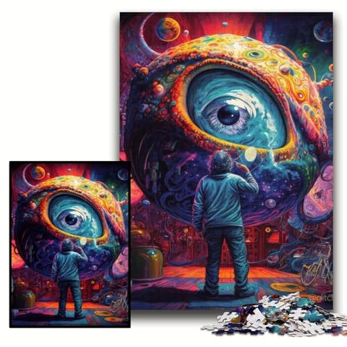 1000-teiliges Puzzle mit großen Augen für Erwachsene, für Teenager und Familienspaß – DIY-Denkspiel, Geschenkgröße 50x75cm 1000-teiliges Puzzle mit großen Augen für Erwachsene, für Teenager und Familienspaß – DIY-Denkspiel, Geschenkgröße 50x75cm von KAEUVBAOP