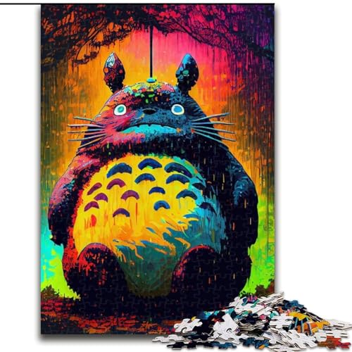 1000-teiliges Totoro-Puzzle aus Holz, anspruchsvolles Denkspiel für Teenager, 50x75cm, für Heimdekoration, Gehirntraining 1000-teiliges Totoro-Puzzle aus Holz, anspruchsvolles Denkspiel für Teenager, 50x75cm, für Heimdekoration, Gehirntraining von KAEUVBAOP