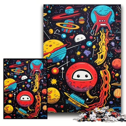 Galaxie-Planeten-Puzzle, 1000 Teile, für Erwachsene, Papppuzzle für Teenager und Jugendliche, ideales Geburtstags, Größe 26x38cm von KAEUVBAOP