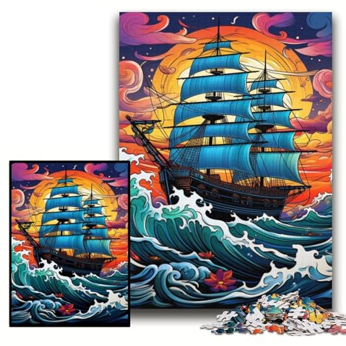 Galaxy Piratenschiff-Puzzle, 1000 Teile, Papp-Puzzle für Erwachsene, interaktives Familienspiel, DIY-Heimdekoration, Gehirn-Herausforderung, Geschenk, Größe 26x38cm Galaxy Piratenschiff-Puzzle, 1000 Teile, Papp-Puzzle für Erwachsene, interaktives Familienspiel, DIY-Heimdekoration, Gehirn-Herausforderung, Geschenk, Größe 26x38cm von KAEUVBAOP