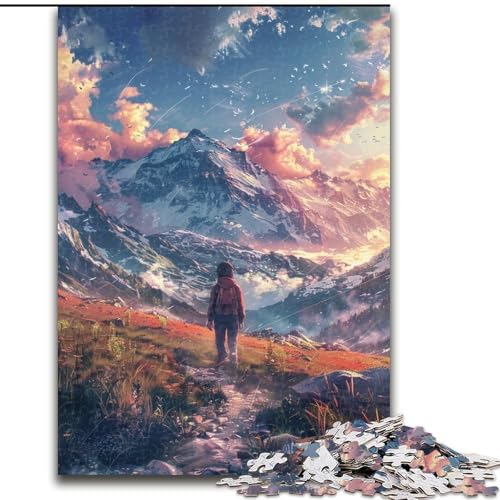 Puzzle 1000 Teile, Schöne Bergblumen aus Holz, perfekt für Familienspaß an Geburtstagen, Weihnachten, 50x75cm, pädagogisches und unterhaltsames Indoor-Spiel für die Heimdekoration Puzzle 1000 Teile, Schöne Bergblumen aus Holz, perfekt für Familienspaß an Geburtstagen, Weihnachten, 50x75cm, pädagogisches und unterhaltsames Indoor-Spiel für die Heimdekoration von KAEUVBAOP