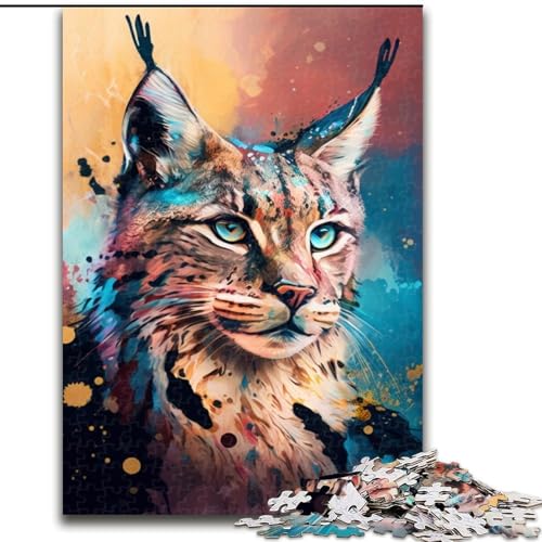 Puzzle 1000 Teile, Spirit Lynx, aus Holz, perfekt als Geburtstags-, Weihnachts, 50x75cm, für Heimdekoration, Gehirntraining Puzzle 1000 Teile, Spirit Lynx, aus Holz, perfekt als Geburtstags-, Weihnachts, 50x75cm, für Heimdekoration, Gehirntraining von KAEUVBAOP