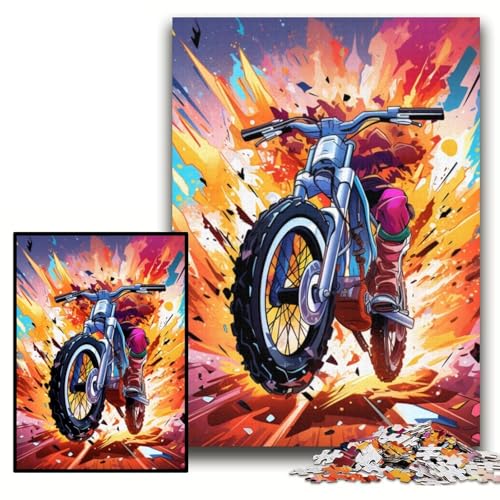 Puzzle 1000 Teile, buntes Fahrrad, Puzzle 1000 Teile für Erwachsene, interaktives Familienspiel, DIY-Heimdekoration, Gehirn-Herausforderung, Geschenk, Größe 26x38cm Puzzle 1000 Teile, buntes Fahrrad, Puzzle 1000 Teile für Erwachsene, interaktives Familienspiel, DIY-Heimdekoration, Gehirn-Herausforderung, Geschenk, Größe 26x38cm von KAEUVBAOP