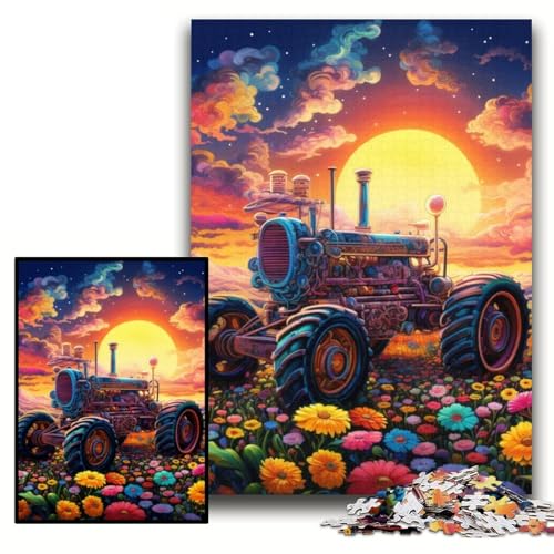 Puzzle 1000 Teile, buntes Traktor-Puzzle aus Pappe für Erwachsene, Größe 26x38cm, Geburtstage und Feiertage Puzzle 1000 Teile, buntes Traktor-Puzzle aus Pappe für Erwachsene, Größe 26x38cm, Geburtstage und Feiertage von KAEUVBAOP