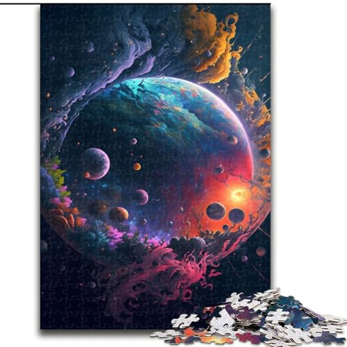 Puzzle 1000 Teile Traumgalaxie aus Holz, lustige Aktivität für zu Hause, 50x75cm, Spaß beim Basteln für die ganze Familie, perfekt für Geburtstage, Feiertage von KAEUVBAOP