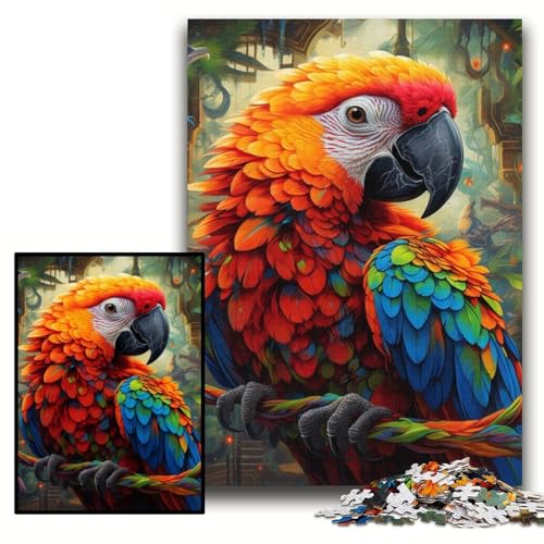 Puzzle 1000 Teile für Erwachsene, Art Parrot Puzzles für Erwachsene, 1000 Teile, spannende Aktivität für den Familienspielabend, Größe 26x38cm Puzzle 1000 Teile für Erwachsene, Art Parrot Puzzles für Erwachsene, 1000 Teile, spannende Aktivität für den Familienspielabend, Größe 26x38cm von KAEUVBAOP