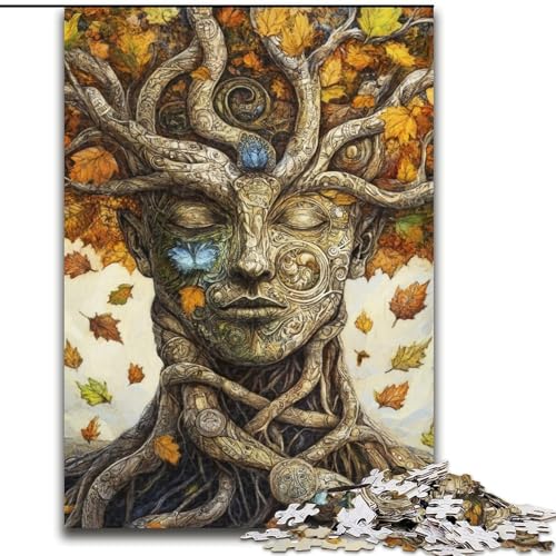 Puzzle 1000 Teile für Erwachsene, Baummann-Puzzle, Heimaktivität für Feiertage, Geburtstage und Familienspieleabende, 50x75cm von KAEUVBAOP