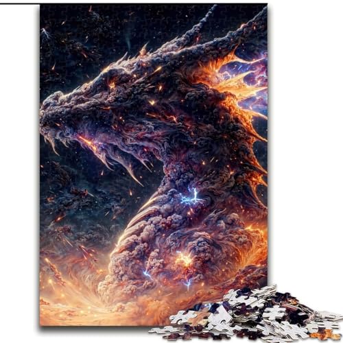 Puzzle 1000 Teile für Erwachsene, Der Regenbogendrache, aus Holz, perfekte DIY-Kunstdekoration oder Geburtstagsgeschenk, 50x75cm, spannende Aktivität für den Familienspieleabend Puzzle 1000 Teile für Erwachsene, Der Regenbogendrache, aus Holz, perfekte DIY-Kunstdekoration oder Geburtstagsgeschenk, 50x75cm, spannende Aktivität für den Familienspieleabend von KAEUVBAOP