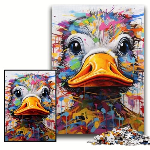 Puzzle 1000 Teile für Erwachsene, Enten-Graffiti-Puzzle für Erwachsene, Größe 50x75cm, Denksportaufgabe, Spiel für Erwachsene, interaktive Familienaktivität Puzzle 1000 Teile für Erwachsene, Enten-Graffiti-Puzzle für Erwachsene, Größe 50x75cm, Denksportaufgabe, Spiel für Erwachsene, interaktive Familienaktivität von KAEUVBAOP