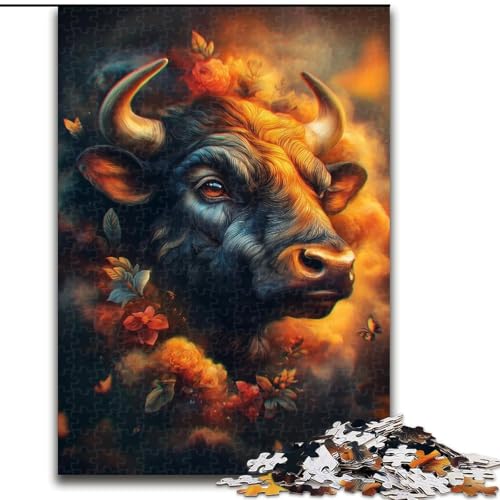 Puzzle 1000 Teile für Erwachsene, Fantasy Yak Jigsaw, anspruchsvolles Denkspiel für Teenager, Spaß für den Familienspielabend, 50x75cm von KAEUVBAOP
