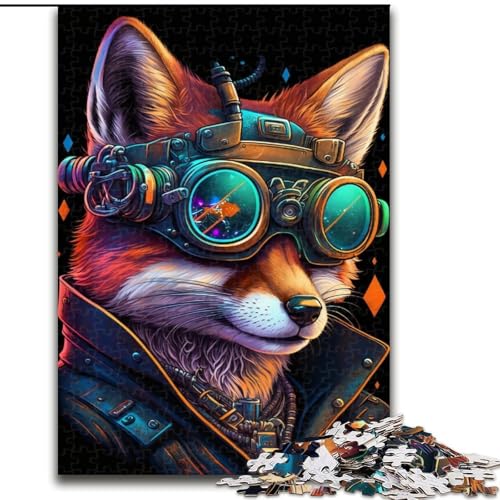 Puzzle 1000 Teile für Erwachsene, Fuchs, aus Holz, für Teenager ab 14 Jahren, Heimdekoration, 50x75cm, für Teenager und Familienspaß von KAEUVBAOP