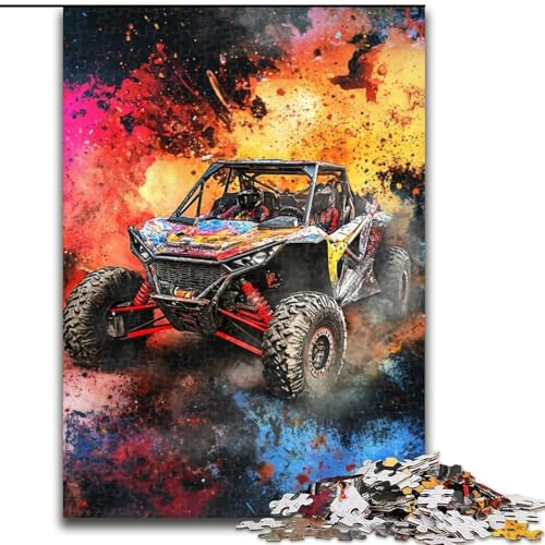 Puzzle 1000 Teile für Erwachsene, Geländewagen-Puzzle für Familienspaß, perfekt für den Urlaub, interaktive Spieleabende, 50x75cm von KAEUVBAOP