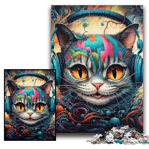 Puzzle 1000 Teile für Erwachsene, Katzen-Pappe, Puzzlegröße 26x38cm, perfekt für Halloween, Weihnachten, Geburtstagsgeschenk Puzzle 1000 Teile für Erwachsene, Katzen-Pappe, Puzzlegröße 26x38cm, perfekt für Halloween, Weihnachten, Geburtstagsgeschenk von KAEUVBAOP