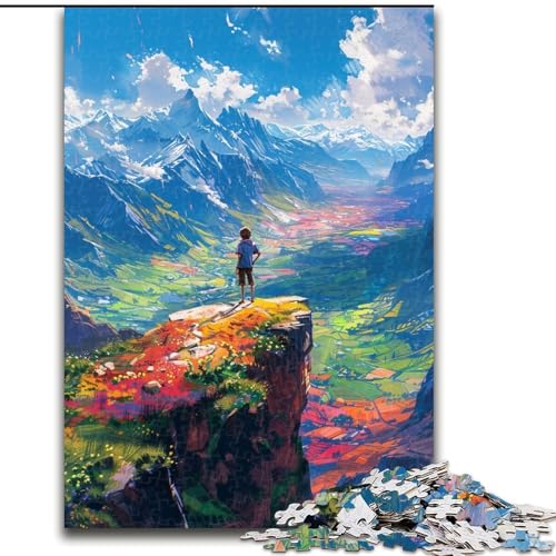 Puzzle 1000 Teile für Erwachsene, Schöne Bergblumen, aus Holz, perfektes DIY-Kunstdekor oder Geburtstagsgeschenk, 50x75cm, spannende Aktivität für den Familienspielabend Puzzle 1000 Teile für Erwachsene, Schöne Bergblumen, aus Holz, perfektes DIY-Kunstdekor oder Geburtstagsgeschenk, 50x75cm, spannende Aktivität für den Familienspielabend von KAEUVBAOP
