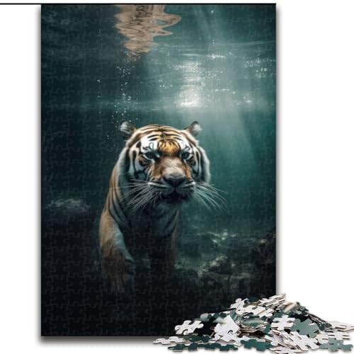 Puzzle 1000 Teile für Erwachsene, Tiger, Unterwasserschwimmen, aus Holz, einzigartige DIY-Geschenkidee zur Heimdekoration, 50x75cm, anspruchsvolles Denkspiel – entspannendes Spielzeug für Teenager Puzzle 1000 Teile für Erwachsene, Tiger, Unterwasserschwimmen, aus Holz, einzigartige DIY-Geschenkidee zur Heimdekoration, 50x75cm, anspruchsvolles Denkspiel – entspannendes Spielzeug für Teenager von KAEUVBAOP