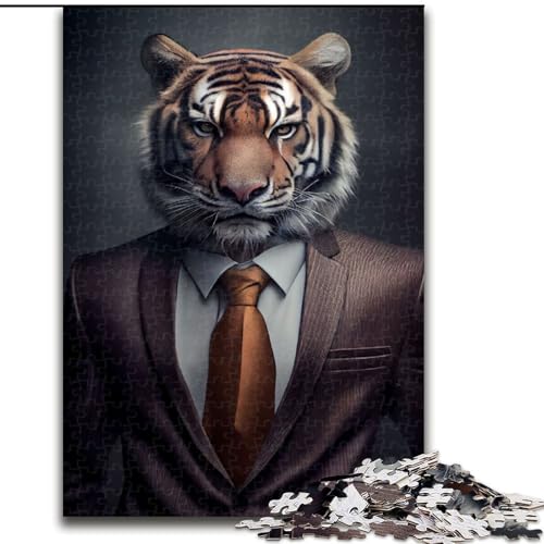 Puzzle 1000 Teile für Erwachsene, Tigerkostüm aus Holz, einzigartige DIY-Geschenkidee zur Heimdekoration, 50x75cm, anspruchsvolles Denkspiel – entspannendes Spielzeug für Teenager Puzzle 1000 Teile für Erwachsene, Tigerkostüm aus Holz, einzigartige DIY-Geschenkidee zur Heimdekoration, 50x75cm, anspruchsvolles Denkspiel – entspannendes Spielzeug für Teenager von KAEUVBAOP