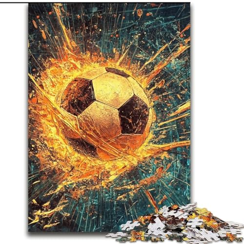 Puzzle 1000 Teile für Erwachsene, Weltraumfußball-Puzzle, Familienaktivitätsspiel für Teenager, anspruchsvolles Denkspiel, 50x75cm von KAEUVBAOP