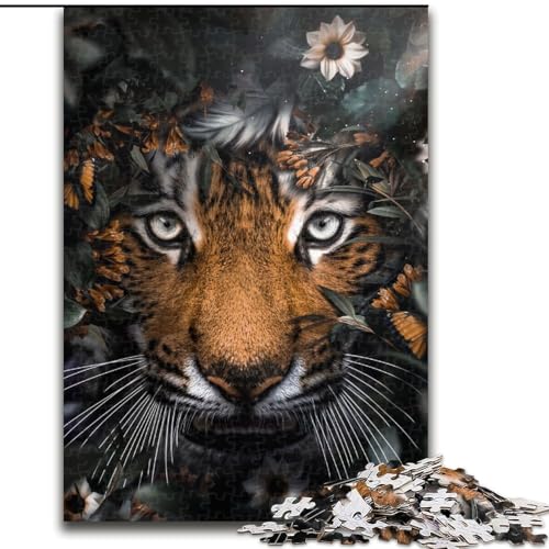 Puzzle 1000 Teile für Erwachsene „Der Tigergarten“ aus Holz, Spielzeug, Geschenk, lehrreich, intellektuell, entspannend, lustiges Familienspiel, 50x75cm, Geburtstagsfeier für Männer und Frauen Puzzle 1000 Teile für Erwachsene „Der Tigergarten“ aus Holz, Spielzeug, Geschenk, lehrreich, intellektuell, entspannend, lustiges Familienspiel, 50x75cm, Geburtstagsfeier für Männer und Frauen von KAEUVBAOP