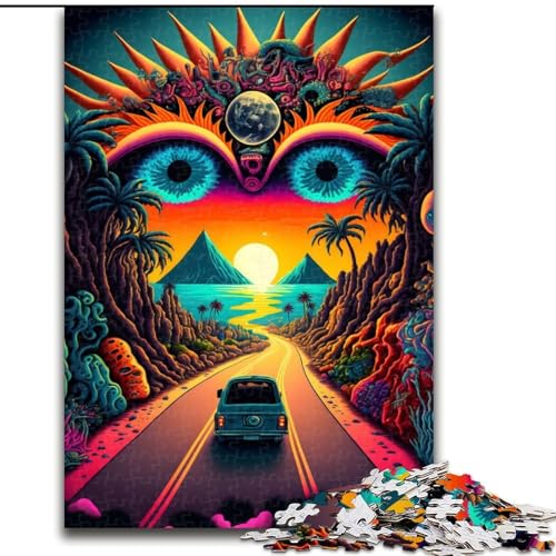 Puzzle 1000 Teile für Erwachsene „Reise ins Paradies“ aus Holz, lustige Aktivität für zu Hause, 50x75cm, Denksportaufgabe, Spiel für Erwachsene, interaktive Aktivität für die Familie von KAEUVBAOP