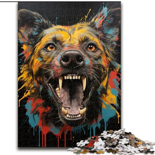 Puzzle 1000 Teile für Erwachsene Afrikanische Hyäne aus Holz, lustiges Geschenk und Beschäftigung für Zuhause 50x75cm für Geburtstage, Feiertage und besondere Anlässe Puzzle 1000 Teile für Erwachsene Afrikanische Hyäne aus Holz, lustiges Geschenk und Beschäftigung für Zuhause 50x75cm für Geburtstage, Feiertage und besondere Anlässe von KAEUVBAOP