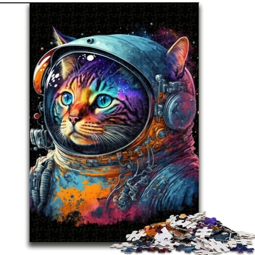 Puzzle 1000 Teile für Erwachsene Astronautenkatze aus Holz, lustige Aktivität für zu Hause 50x75cm, anspruchsvolles Denkspiel – entspannendes Spielzeug für Teenager Puzzle 1000 Teile für Erwachsene Astronautenkatze aus Holz, lustige Aktivität für zu Hause 50x75cm, anspruchsvolles Denkspiel – entspannendes Spielzeug für Teenager von KAEUVBAOP