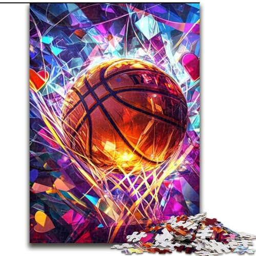Puzzle 1000 Teile für Erwachsene Basketball-Puzzle Familienaktivitätsspiel für Teenager, anspruchsvolles Denkspiel 50X75CM von KAEUVBAOP
