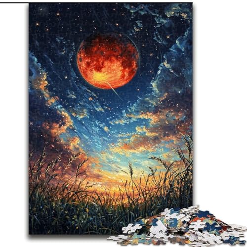 Puzzle 1000 Teile für Erwachsene Mondlandschaft Puzzle Spiel für Erwachsene Geschenk Familieninteraktives Spiel Gehirnherausforderung Geschenk 50X75CM von KAEUVBAOP