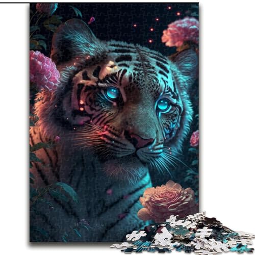 Puzzle 1000 Teile für Erwachsene Tiger aus Holz, Kinder ab 14 Jahren, 50x75cm, Denkspiel für Teenager, Familienspieleabend Puzzle 1000 Teile für Erwachsene Tiger aus Holz, Kinder ab 14 Jahren, 50x75cm, Denkspiel für Teenager, Familienspieleabend von KAEUVBAOP