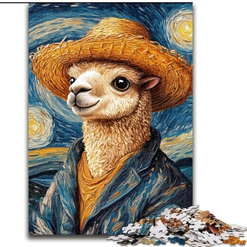 Puzzle 1000 Teile für Erwachsene Van Gogh Alpaka aus Holz, lustiges Geschenk und Beschäftigung für Zuhause 50x75cm für Geburtstage, Feiertage und besondere Anlässe Puzzle 1000 Teile für Erwachsene Van Gogh Alpaka aus Holz, lustiges Geschenk und Beschäftigung für Zuhause 50x75cm für Geburtstage, Feiertage und besondere Anlässe von KAEUVBAOP