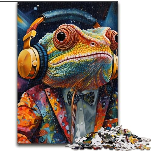 Puzzle für Erwachsene, 1000 Kunst-Chamäleon, aus Holz, EIN tolles Geschenk für Familienspaß, 50x75cm, anspruchsvolles Denkspiel – entspannendes Spielzeug für Teenager Puzzle für Erwachsene, 1000 Kunst-Chamäleon, aus Holz, EIN tolles Geschenk für Familienspaß, 50x75cm, anspruchsvolles Denkspiel – entspannendes Spielzeug für Teenager von KAEUVBAOP