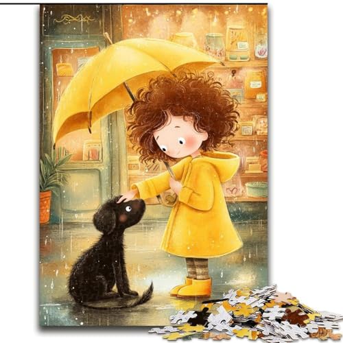 Puzzle für Erwachsene, 1000 Teile, Anime-Puzzle mit kleinem Mädchen, anspruchsvolle DIY-Kunst für Enthusiasten, Entspannung, 50x75cm von KAEUVBAOP