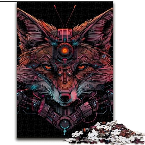 Puzzle für Erwachsene, 1000 Teile, Art Fox, aus Holz, EIN tolles Geschenk für Familienspaß, 50x75cm, Lernspielzeug für Teenager, Dekoration für das Home Office von KAEUVBAOP