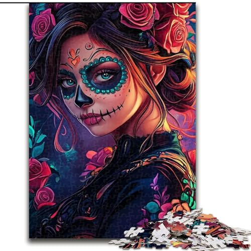 Puzzle für Erwachsene, 1000 Teile, Fantasy-Skelett-Puzzle, anspruchsvolles Denkspiel, Familienaktivität, Heimdekoration, 50x75cm von KAEUVBAOP