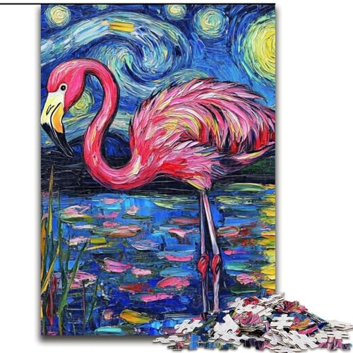 Puzzle für Erwachsene, 1000 Teile, Flamingo-Nachthimmel, aus Holz, perfekte DIY-Kunstdekoration oder Geburtstagsgeschenk, 50x75cm, für Feiertage, Geburtstage und Spieleabende mit der Familie Puzzle für Erwachsene, 1000 Teile, Flamingo-Nachthimmel, aus Holz, perfekte DIY-Kunstdekoration oder Geburtstagsgeschenk, 50x75cm, für Feiertage, Geburtstage und Spieleabende mit der Familie von KAEUVBAOP