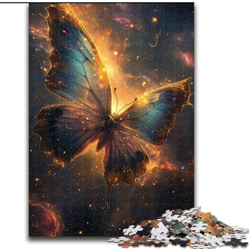 Puzzle für Erwachsene, 1000 Teile, Galaxie-Schmetterlings-Puzzle, anspruchsvolles Denkspiel, Familienaktivität, Heimdekoration, 50x75cm von KAEUVBAOP