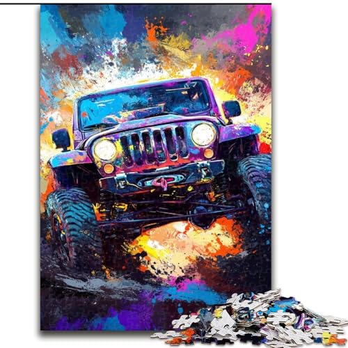 Puzzle für Erwachsene, 1000 Teile, Geländefahrzeuge, anspruchsvolles Denkspiel, Familienaktivität, Heimdekoration, 50x75cm von KAEUVBAOP