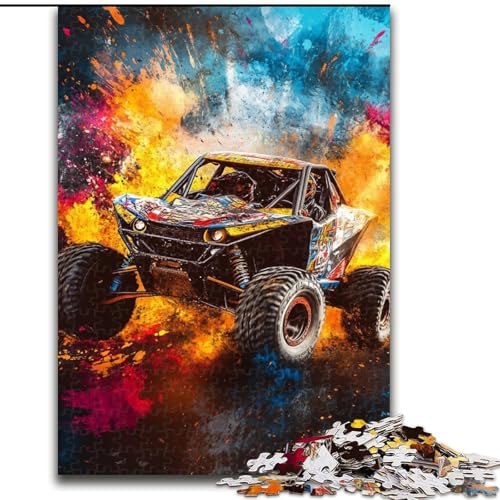 Puzzle für Erwachsene, 1000 Teile, Geländewagen-Puzzle, Spiel für Erwachsene, Geschenk, Familien-Interaktives Spiel, Gehirn-Herausforderung, Geschenk, 50x75cm von KAEUVBAOP
