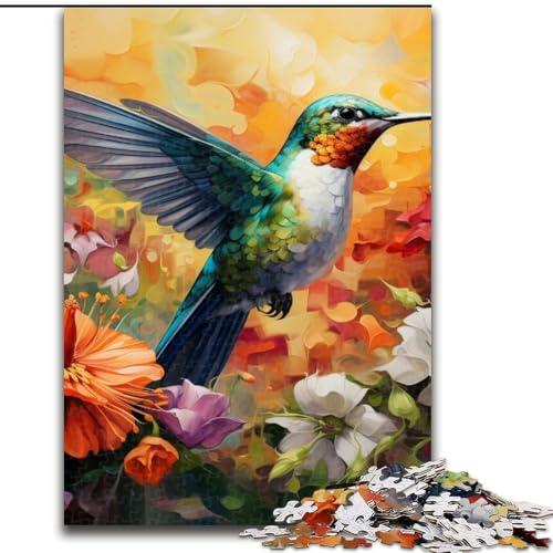 Puzzle für Erwachsene, 1000 Teile, Kolibri-Kunst, aus Holz, Kinder ab 14 Jahren, 50x75cm, Familienspaß, Gehirn-Herausforderung, Teenager von KAEUVBAOP