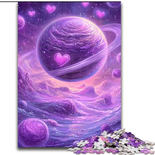Puzzle für Erwachsene, 1000 Teile, Lila Planet Puzzle, ideal für Teenager und Sammler, Reisegeschenk, Familienaktivität, 50x75cm von KAEUVBAOP