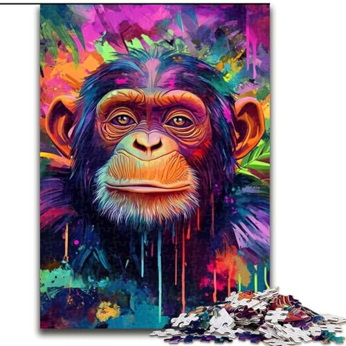 Puzzle für Erwachsene, 1000 Teile, Regenwald-Gorilla, Familienaktivitätsspiel für Teenager, anspruchsvolles Denkspiel, 50x75cm von KAEUVBAOP