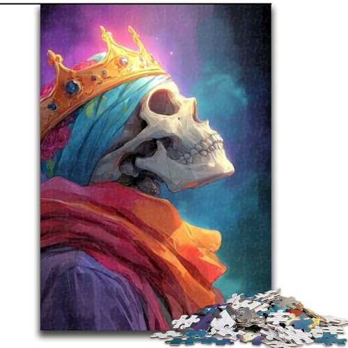 Puzzle für Erwachsene, 1000 Teile, Skelettkönig-Puzzle, Spiel für Erwachsene, Geschenk, Familien-Interaktives Spiel, Gehirn-Herausforderung, Geschenk, 50x75cm von KAEUVBAOP