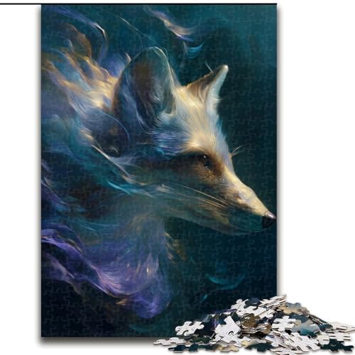 Puzzle für Erwachsene, 1000 Teile, Space Fox Puzzle, Spiel für Erwachsene, Geschenk, Familien-Interaktives Spiel, Gehirn-Herausforderung, Geschenk, 50x75cm von KAEUVBAOP
