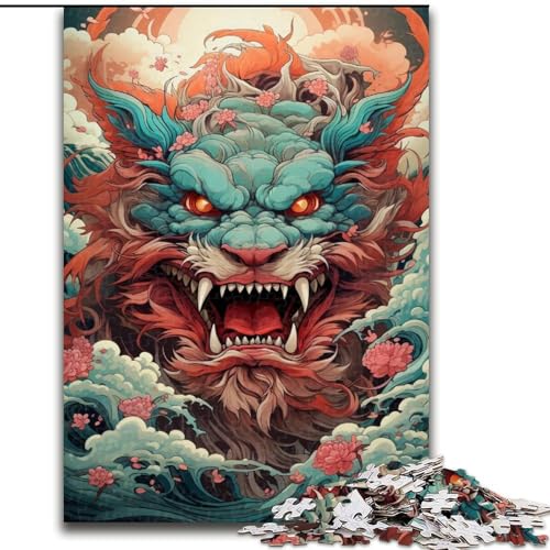 Puzzle für Erwachsene, 1000 Teile, Tier, bunter Drache, aus Holz, perfekte DIY-Kunstdekoration oder Geburtstagsgeschenk, 50x75cm, für Feiertage, Geburtstage und Familienspieleabende Puzzle für Erwachsene, 1000 Teile, Tier, bunter Drache, aus Holz, perfekte DIY-Kunstdekoration oder Geburtstagsgeschenk, 50x75cm, für Feiertage, Geburtstage und Familienspieleabende von KAEUVBAOP