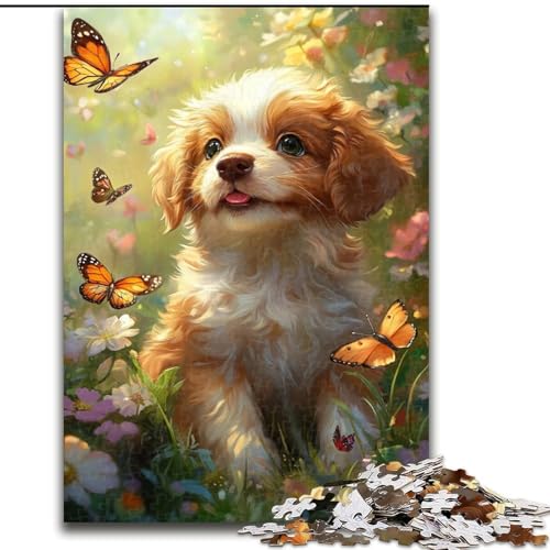Puzzle für Erwachsene, 1000 Teile, Welpen-Puzzle, anspruchsvolles Denkspiel, Familienaktivität, Heimdekoration, 50x75cm von KAEUVBAOP