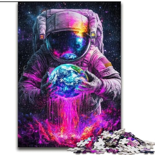 Puzzle für Erwachsene, 1000 Teile, Weltraum-Astronauten-Puzzle, Familienaktivitätsspiel für Teenager, anspruchsvolles Denkspiel, 50x75cm von KAEUVBAOP