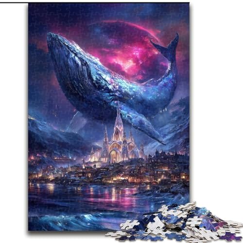 Puzzle für Erwachsene, 1000 Teile, Weltraumwal-Puzzle, Spiel für Erwachsene, Geschenk, Familien-Interaktives Spiel, Gehirn-Herausforderung, Geschenk, 50x75cm von KAEUVBAOP